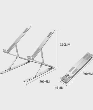 Verstelbare Aluminium Laptopstandaard - Opvouwbaar & Koelend