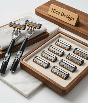 Luxe Scheerset voor Heren: 6-laags Scheermes met Aloë Vera Strip - Perfect Cadeau