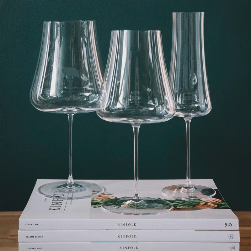JINYOUJIA 1000ml Handgemaakt Kristallen Wijnglas - Volcano Model