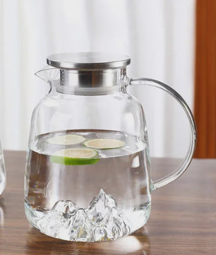Unieke IJsberg Waterkan 2000ml met 4 IJsberg Glazen 370ml - Creatieve Drinkset