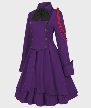 Middeleeuwse Renaissance Lolita Jurk - Vintage Victoriaans Hofkostuum met Strik en Ruches