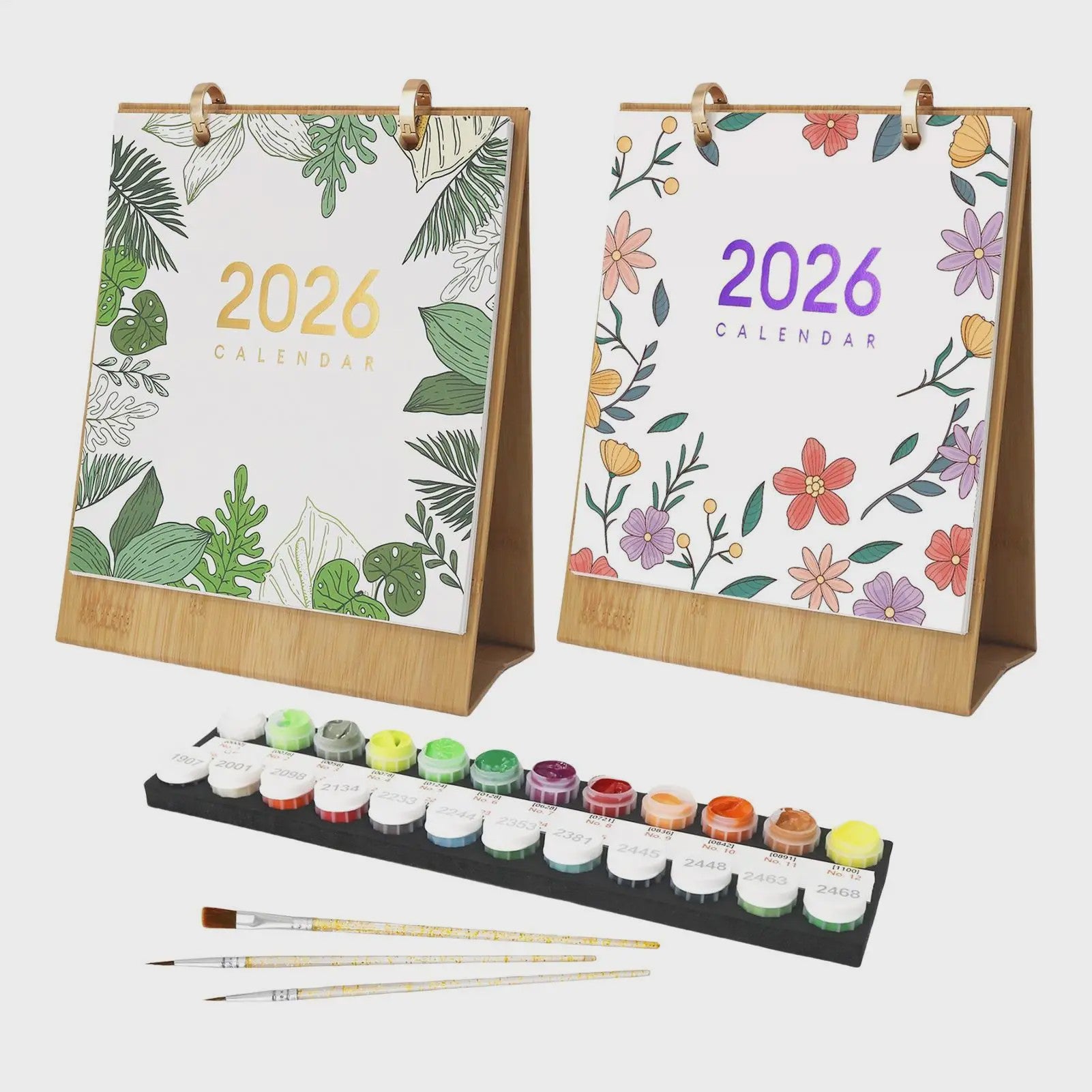 2026 Creatieve Kalender: Schilderen op Nummer Kit met Handgetekende Ontwerpen