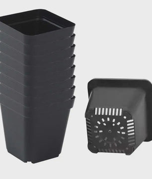 50 Stuks Vierkante Plastic Kweekpotjes voor Zaailingen en Planten