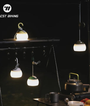 WEST BIKING Draagbare Camping Hanglamp - USB Oplaadbaar LED Kampeerlicht