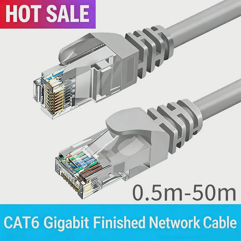 Cat6 Ethernet Kabel UTP RJ45 - 1000Mbps Snelheid - Diverse Lengtes