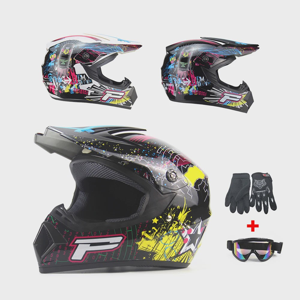 Professionele Off-road Motorcross Helm met DOT Keurmerk - Inclusief Gratis Accessoires