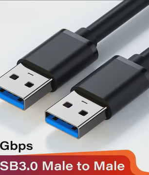 USB 3.0 Male-Male Kabel - 5Gbps Snelheid & Universele Compatibiliteit