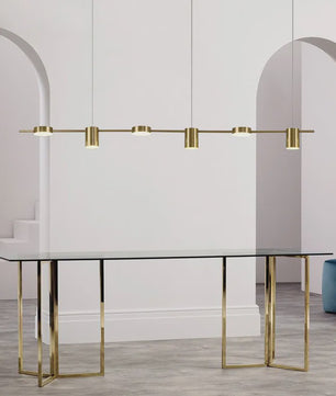 Moderne LED Plafond Hanglamp voor Woonkamer, Eetkamer & Keuken - Dimbare Verlichting