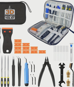 33-delige 3D Printer Gereedschapskit: Essentiële Accessoires voor FDM/SLA Printers
