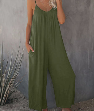 Zomerse Dames Overall Broek met Zakken - Comfortabel & Casual