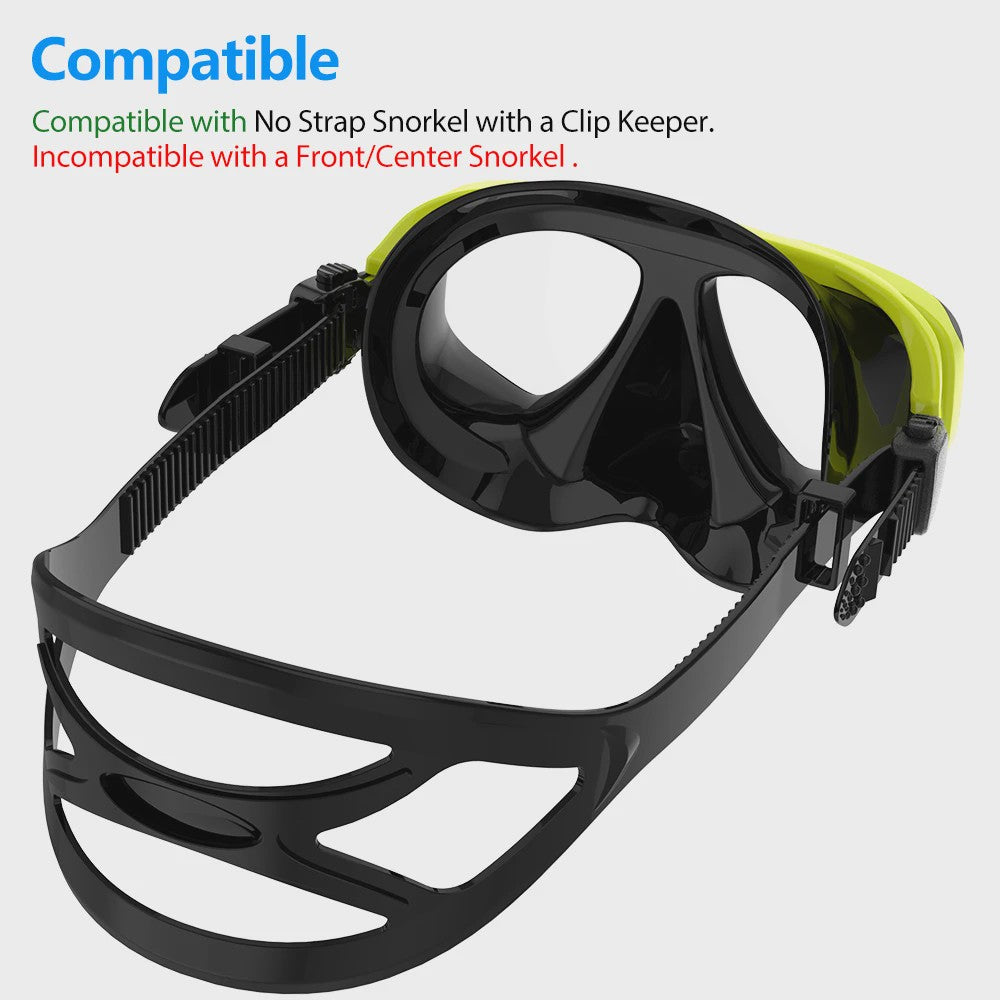 COPOZZ Professioneel Duikmasker & Snorkelset - Anti-condens, Gehard Glas