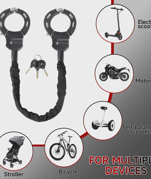 Elektrische Scooter Ketting & Opbergtas - Hoge Beveiliging Anti-diefstal Sluiting