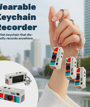 Mini Digitale Camera Sleutelhanger - 1080P HD Video & Foto's - Compact Retro Ontwerp