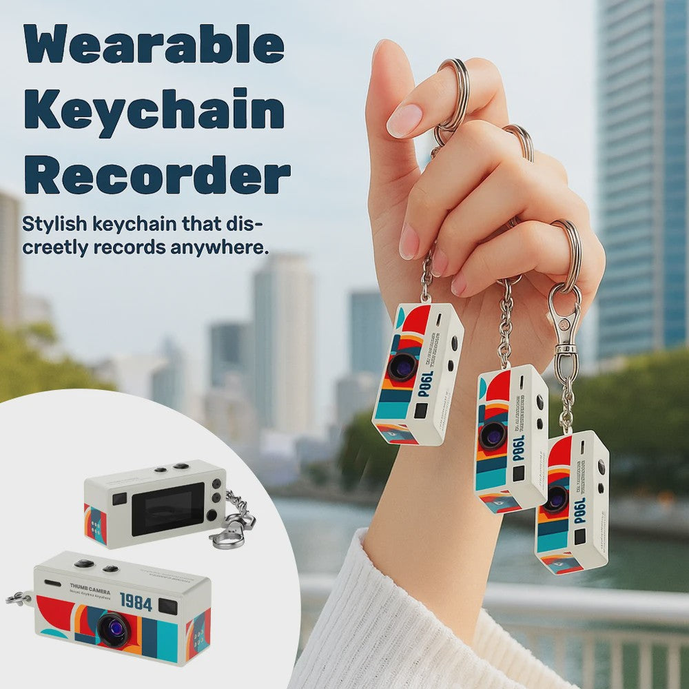 Mini Digitale Camera Sleutelhanger - 1080P HD Video & Foto's - Compact Retro Ontwerp