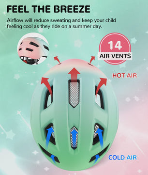 Lichtgewicht Kinderhelm met Afneembare Vizier - Veilig Fietsen, Scooter & Skate