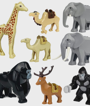 Bouwstenen Dierenpark & Boerderij: Varkens, Kippen, Panda's, Olifanten en Meer - Speelgoed Bouwpakket