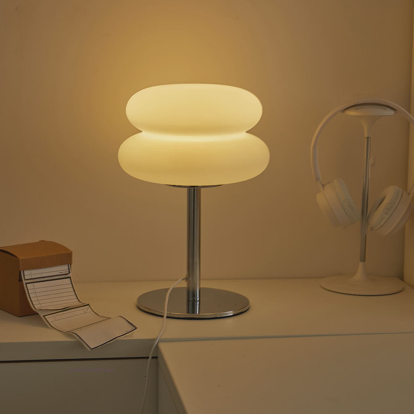 Nordic Mushroom Tafellamp - Bauhaus Design met 9-Niveaus Dimbaar Sfeerlicht
