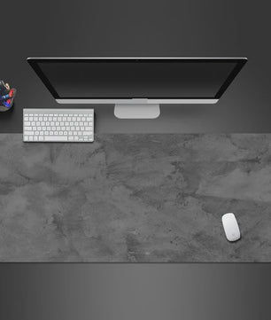 Grote Grijze XXL Muismat voor Bureau & Gaming - Desktop Toetsenbord Mat