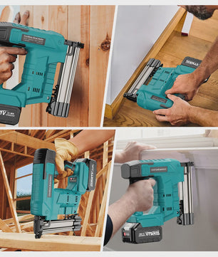 YEARTOP 2-in-1 Accu Tack- en Nagelpistool - Brushless Motor, Krachtig, Makita 18V Compatibel