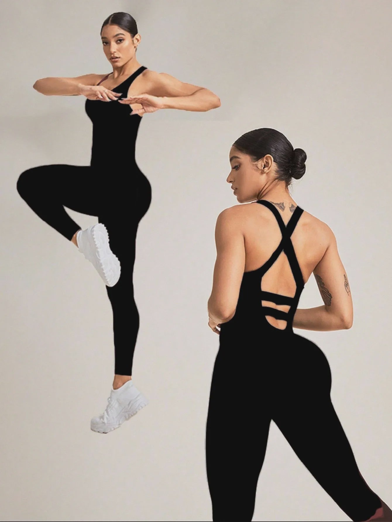 Naadloze Shapewear Bodysuit Dames met Buikcontrole en Criss-Cross Bandjes