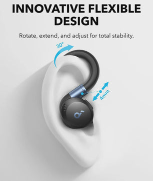 Soundcore Sport X20 Draadloze Oordopjes met Flexibele Oorhaken en Noise Cancelling