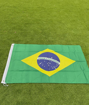 Braziliaanse Vlag 150x90cm - Duurzaam Polyester voor Binnen en Buiten