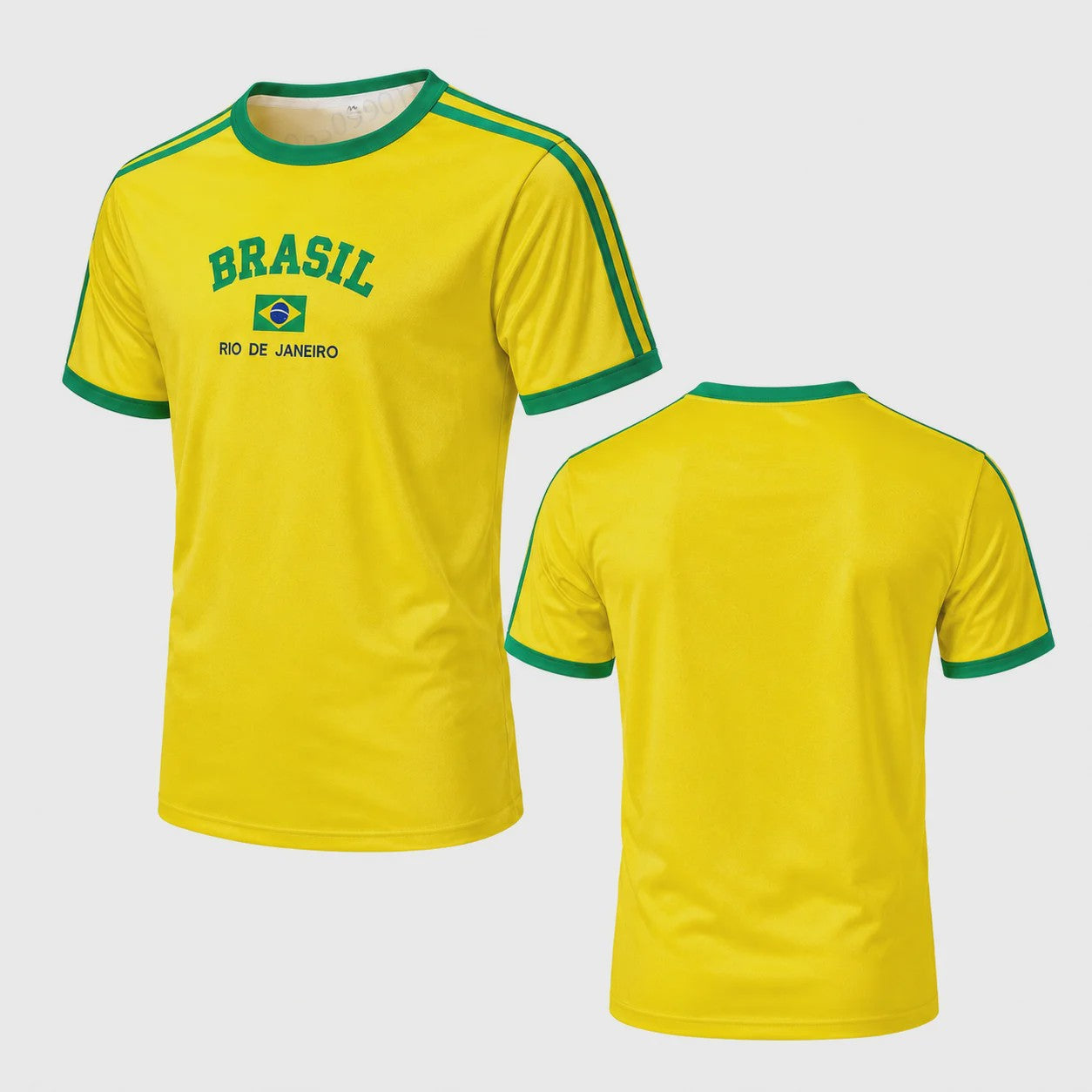 Zomer T-shirt 'Brasil 90s Aesthetic' - Casual Streetwear met Korte Mouwen