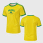 Zomer T-shirt 'Brasil 90s Aesthetic' - Casual Streetwear met Korte Mouwen