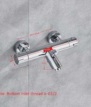 Thermostatische Douchekraan Set - Luxe Thermostaatkraan voor Badkamer en Douche