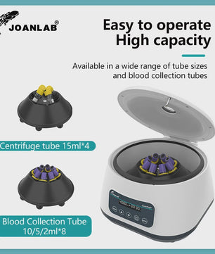JOANLAB Digitale Laboratorium Centrifuge voor PRP en Bloedbuizen (500-4000rpm)