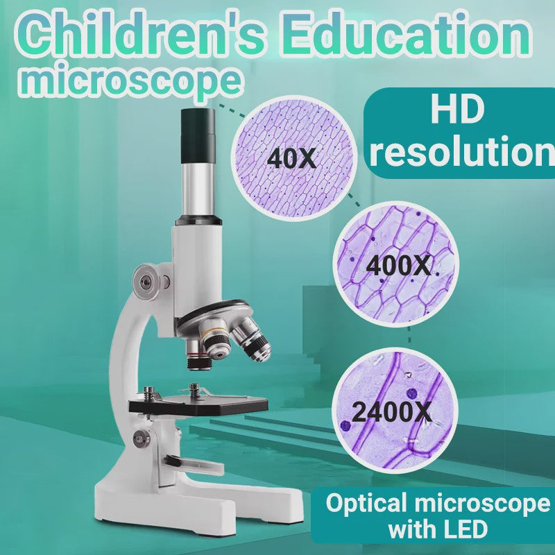 Krachtige Monoculaire Biologische Microscoop 40X-2400X - Ideaal voor Studenten & Wetenschappelijk Onderwijs