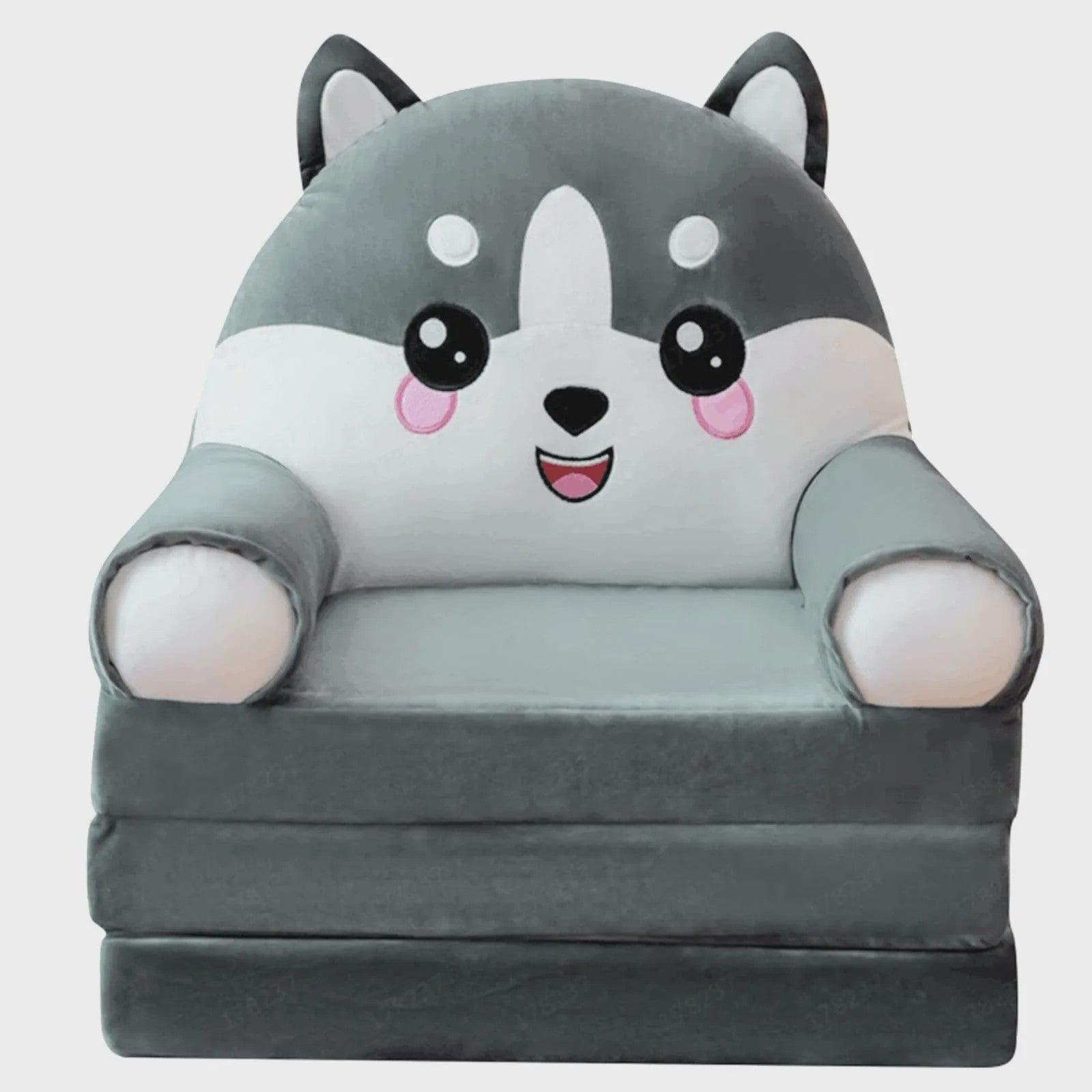 Pluche Kinder Sofa Bed - Opvouwbaar en Dubbelzijdig Plezier in Leuke Cartoon Vormen