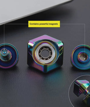 Alloy Cube Spinner Fidget Toy: Anti-Stress, Focus & Draagbaar Speelgoed