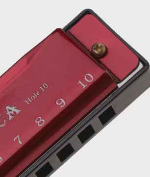 Diatonische Mondharmonica in C - 10 Gaten - Ideaal voor Beginners & Kinderen - Inclusief Hoesje