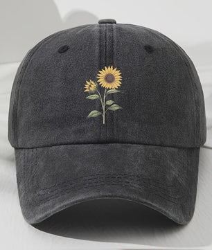 Retro Zonnebloem Baseballpet - Stijlvolle Dad Hat voor Buitenactiviteiten