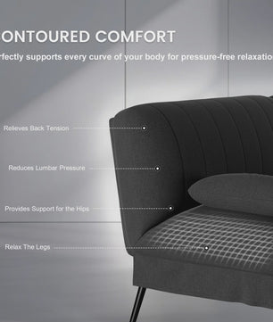 COMHOMA Multifunctionele Sofa Bed - 2-in-1 Slaapbank met Groot Ligvlak