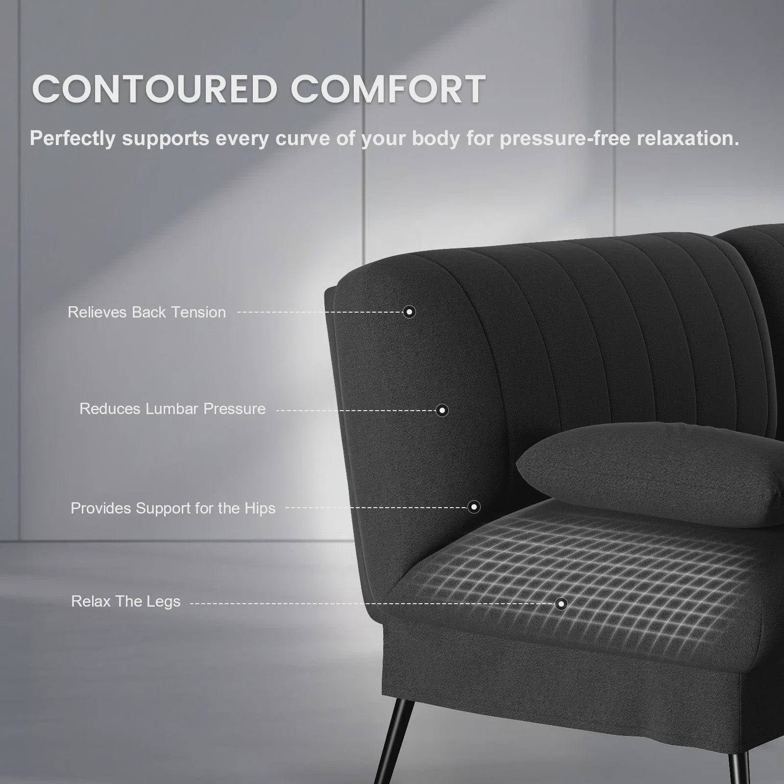 COMHOMA Multifunctionele Sofa Bed - 2-in-1 Slaapbank met Groot Ligvlak