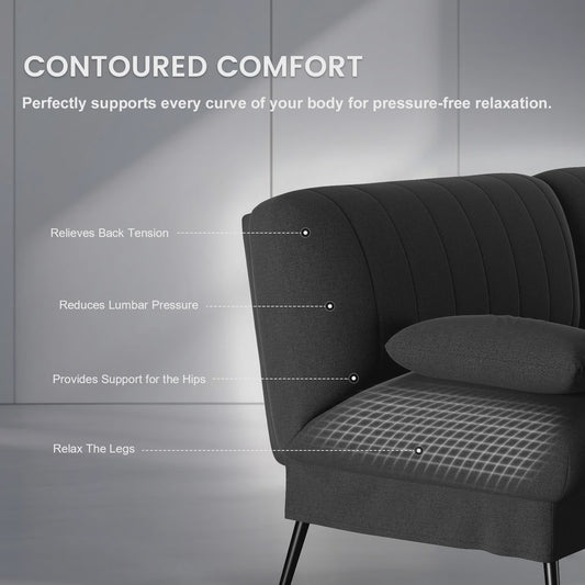 COMHOMA Multifunctionele Sofa Bed - 2-in-1 Slaapbank met Groot Ligvlak