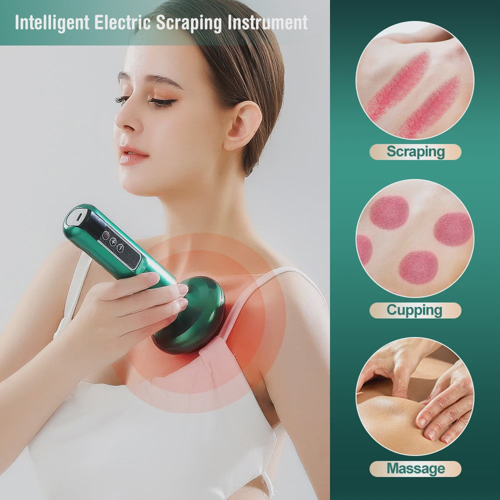 Elektrische Cupping Massager: 6 standen vacuüm, Gua Sha, anti-cellulitis & body shaping