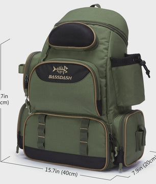 Bassdash Vis Tassen Rugzak - Lichtgewicht Tactische Visserij Tackle Backpack Multifunctioneel