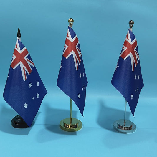 Australische Bureauvlag 14x21cm - Polyester Tafelvlag voor Kantoor