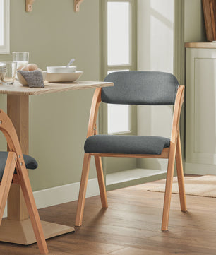 Opvouwbare Keukenstoelen met Gestoffeerde Zitting en Rugleuning - Set van 2