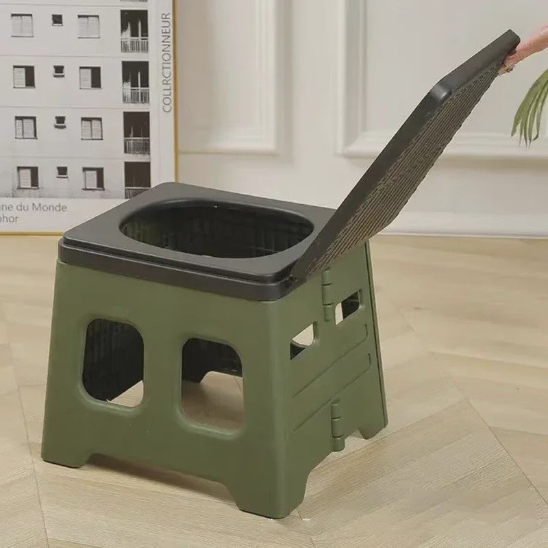 Draagbaar Camping Toilet - Opvouwbaar & Multifunctioneel - Ideaal voor Kamperen, Reizen & Noodgevallen