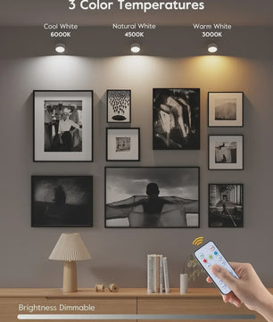 Oplaadbare Magnetische Wandlamp met Afstandsbediening - 360° Draaibaar & Dimbaar
