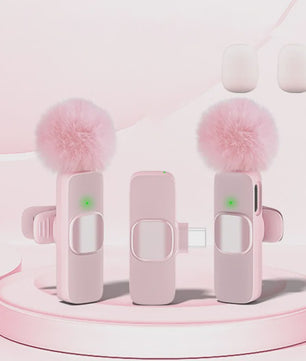 Draadloze Lavalier Microfoon - Mini Clip-on met Ruisonderdrukking voor iPhone, iPad & Android