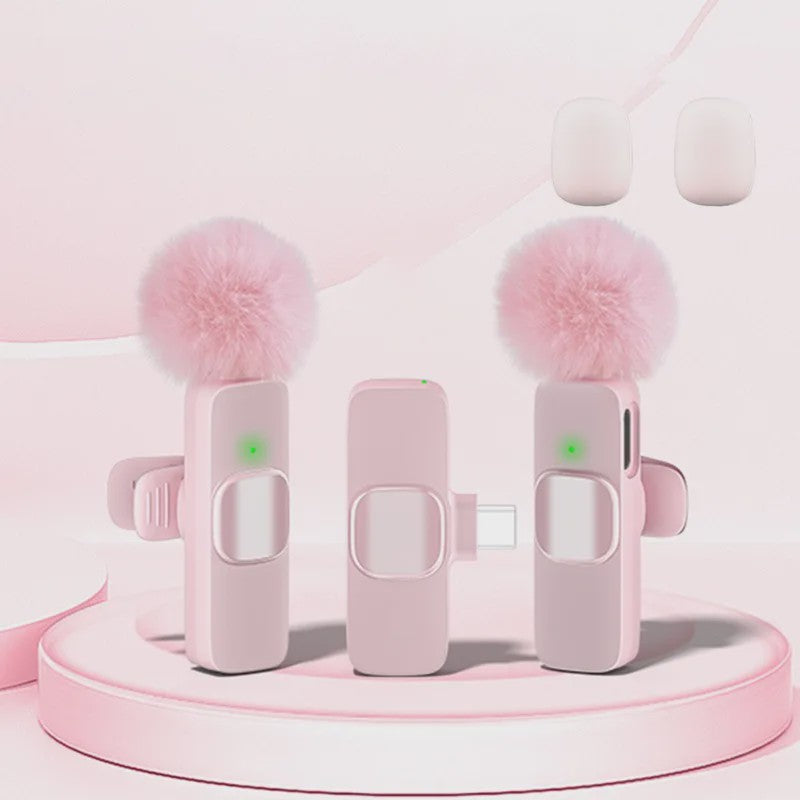 Draadloze Lavalier Microfoon - Mini Clip-on met Ruisonderdrukking voor iPhone, iPad & Android