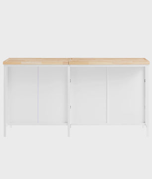 SoBuy Keuken Eiland met Opbergruimte, Buffetkast en Bartafel - 170cm Breed