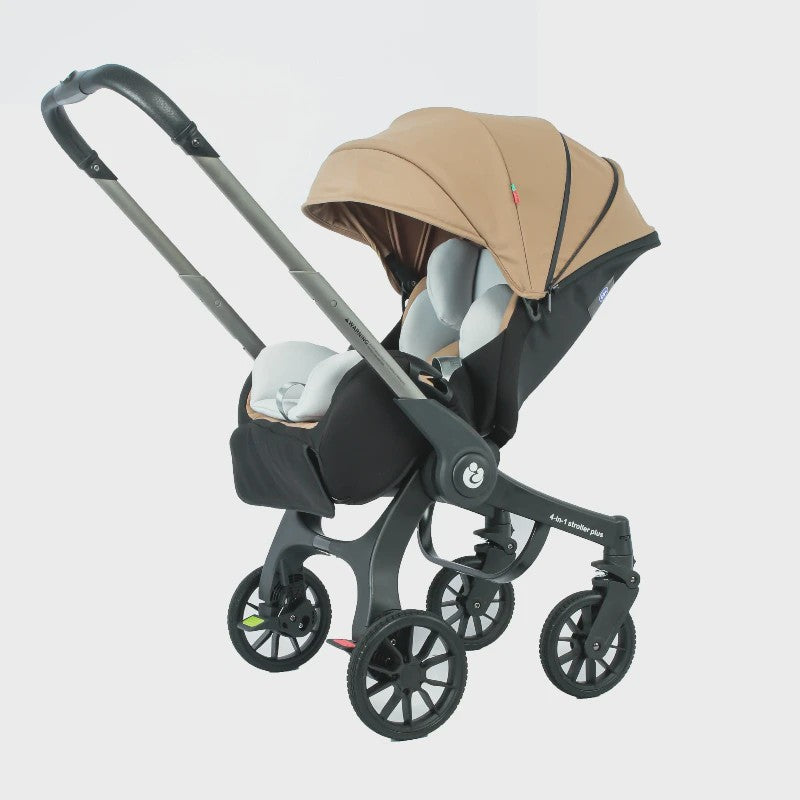 4-in-1 Baby Kinderwagen met Autostoel - Multifunctioneel en Inklapbaar
