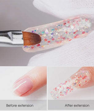 Complete Gel Nagellak Set met UV Lamp en Elektrische Vijl - Poly Nail Gel Kit