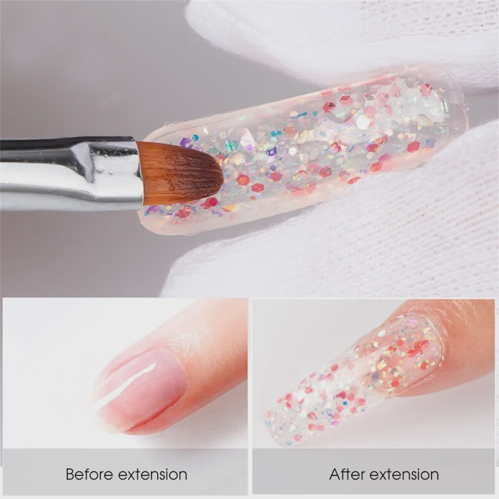 Complete Gel Nagellak Set met UV Lamp en Elektrische Vijl - Poly Nail Gel Kit